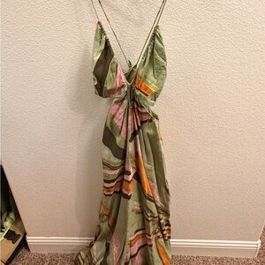 Banana Republic Multicolor Strappy Maxi Dress